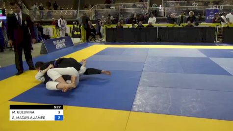 MILENA GOLOVINA vs SOFIA MACAYLA JAMES 2024 Pan Jiu Jitsu IBJJF Championship