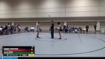 129 lbs Round 3 (6 Team) - Danny Martinez, CFWAXLHP vs Evan Pena, Wellington