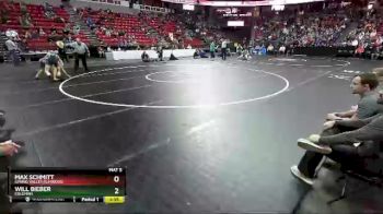 D3-152 lbs Champ. Round 1 - Max Schmitt, Spring Valley/Elmwood vs Will Bieber, Coleman
