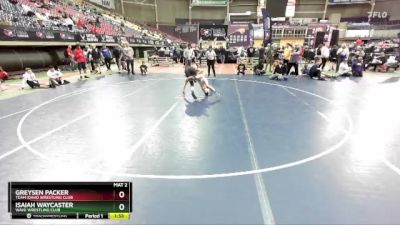 106 lbs Champ. Round 2 - Greysen Packer, Team Idaho Wrestling Club vs Isaiah Waycaster, Wave Wrestling Club