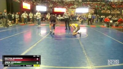 AA - 152 lbs Cons. Round 1 - Drew Humphrey, Billings West vs Peyton Severson, Helena Capital