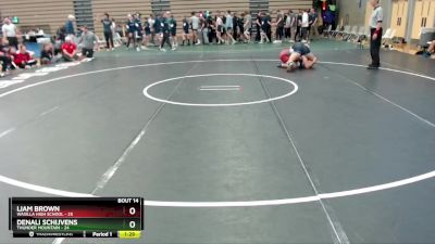 215 lbs Round 4: 10:30am Sat. - Denali Schijvens, Thunder Mountain vs LIAM BROWN, Wasilla High School