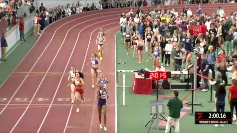 Women's 800m, Heat 1 - LSU's Michaela Rose #2 NCAA All-Time! + High Schooler Sophia Gorriaran 2:01!