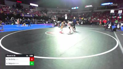 150 lbs Round Of 32 - Kira De Brito, La Canada vs Audrey Segura, Redwood