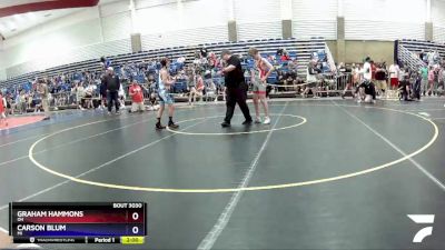 102 lbs Champ. Round 1 - Graham Hammons, OH vs Carson Blum, MI