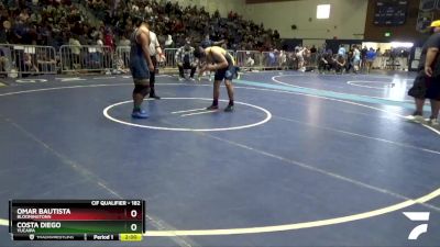 182 lbs Champ. Round 2 - Costa Diego, Yucaipa vs Omar Bautista, Bloomingtonn