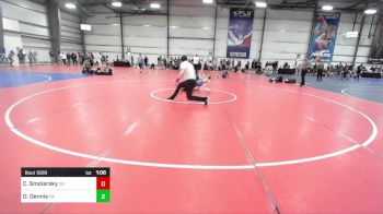 127 lbs Quarterfinal - Cane Smolarsky, GA vs Daniel Dennis, PA