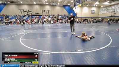 56 lbs Quarterfinal - Simon Dansie, JWC vs Brig Fugal, Pleasant Grove/TUG