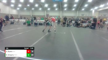 105 lbs Round 6 (10 Team) - Elliot Byers, River City Wrestling vs Blake Gregory, Virginia Team Predator