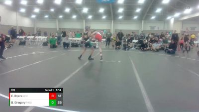 105 lbs Round 6 (10 Team) - Elliot Byers, River City Wrestling vs Blake Gregory, Virginia Team Predator