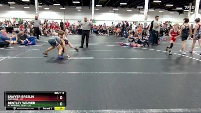 92 lbs Round 4 (8 Team) - Sawyer Breslin, Ohio Gold vs Bentley Weaver, NC National Team