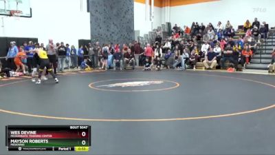 114 lbs Round 3 - Mayson Roberts, Meskwaki vs Wes Devine, McDominate Training Center