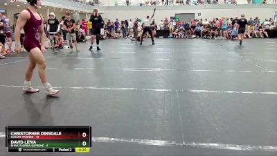 126 lbs Round 1 (4 Team) - Christopher Dinsdale, Cozart Trained vs David Leiva, BHWC Florida Supreme