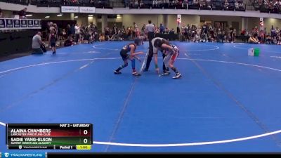 70 lbs Round 1 - Alaina Chambers, Lancaster Wrestling Club vs Sadie Yang-Elson, Summit Wrestling Academy