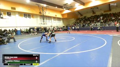 138 lbs Cons. Round 4 - Ryan Galvan, Coconino vs Tsamima Poola, Hopi