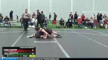 120 lbs Cross Bracket (8 Team) - Gage Clothier, Montana Maroon vs Kale Knezovich, Wyoming Gold