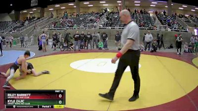 138 lbs Quarterfinal - Riley Barrett, Salem Elite Mat Club vs Kyle Zajic, Sweet Home Mat Club