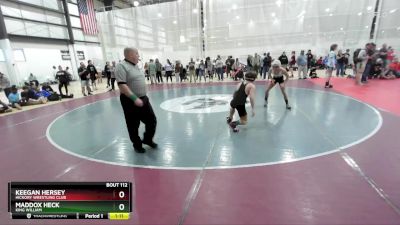 109 lbs Semifinal - Keegan Hersey, Hickory Wrestling Club vs Maddox Heck, King William