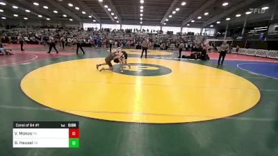 106 lbs Consi Of 64 #1 - Vincent Mokos, PA vs Brody Heusel, OK