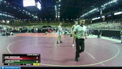 160 lbs Champ. Round 3 - James Baltutis, Charlotte Hs vs Joey Bertrand, Mt. Pisgah Christian School