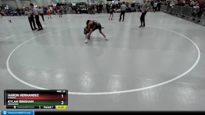 126 lbs Cons. Round 3 - Kylan Bingham, Arkansas vs Aaron Hernandez, Kansas