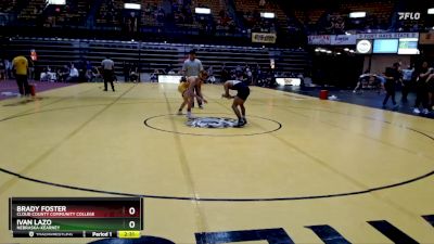 125 lbs Cons. Round 2 - Brady Foster, Cloud County Community College vs Ivan Lazo, Nebraska-Kearney