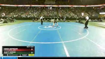 D2-132 lbs 1st Place Match - Rhett Koenig, Prairie Du Chien vs Owen Seffrood, Darlington/Bl. Hawk