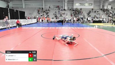 110 lbs Rr Rnd 2 - Thayer Larson, Illinois Orange & Blue vs Brody Wenrich, Buffalo Valley Elem