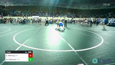 100 lbs Final - Aiden Mehring, Smith Wrestling Academy vs Wyatt Patterson, Team Tulsa Wrestling Club