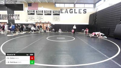 160 lbs Round Of 16 - Noah Colon, Manchester vs Brayden Rathbun, Enfield