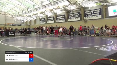 70 kg Round Of 128 - Ke-Shawn Hayes, Ohio State-Unattached vs Malik Amine, Michigan Regional Training Center