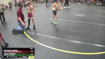 53/56 1st Place Match - Luciano Acerra, West Wateree Wrestling Club vs Ross Duncan, Ninety Six Wildcats