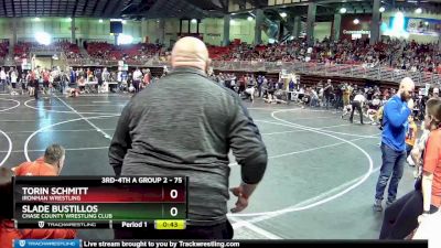 75 lbs Cons. Round 2 - Torin Schmitt, IRONMAN WRESTLING vs Slade Bustillos, Chase County Wrestling Club