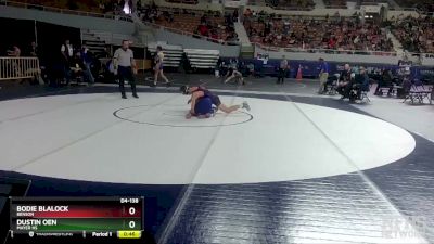 D4-138 lbs Cons. Round 2 - Dustin Oen, Mayer HS vs Bodie Blalock, Benson