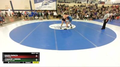 184 lbs Champ. Round 2 - Connor Lorden, Harper College vs David Papach, Wartburg