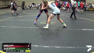 140 lbs Round 1 (6 Team) - Cohen Olsen, Foxfire WC vs Talon Worden, Team Gotcha