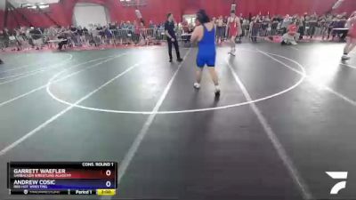 220 lbs Cons. Round 1 - Garrett Waefler, Sarbacker Wrestling Academy vs Andrew Cosic, Red Hot Wresting