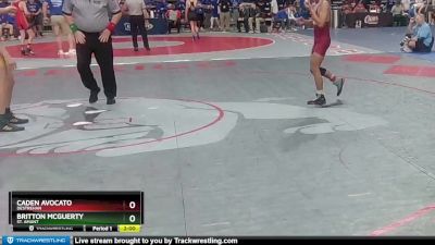 D 1 106 lbs Champ. Round 1 - Britton McGuerty, St. Amant vs Caden Avocato, Destrehan