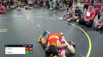 70 lbs Finals (8 Team) - Kai Weiss, East Kansas Eagles vs Asher Yeager, Iowa Elite