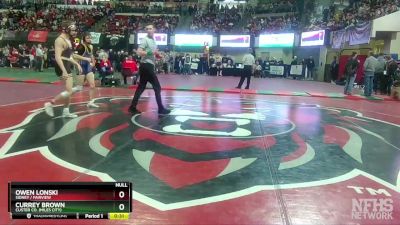 A - 138 lbs 3rd Place Match - Owen Lonski, Sidney / Fairview vs Currey Brown, Custer Co. (Miles City)