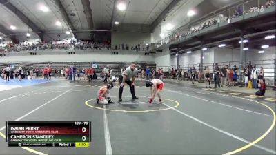 70 lbs Round 1 - Isaiah Perry, Webb City Youth Wrestling Club vs Cameron Standley, Carrollton Youth Wrestling Club