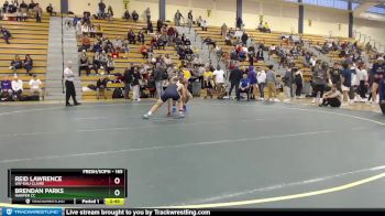 165 lbs 1st Place Match - Reid Lawrence, UW-Eau Claire vs Brendan Parks, Harper CC