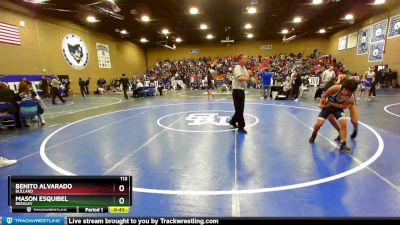 113 lbs Cons. Round 2 - Mason Esquibel, Reedley vs Benito Alvarado, Bullard