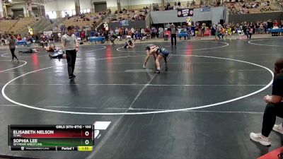 100 lbs Semifinal - Elisabeth Nelson, TCWC vs Sophia Lee, Seymour Wrestling