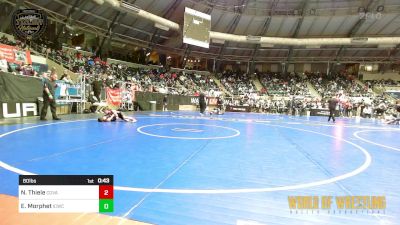 80 lbs Consi Of 16 #2 - Nixen Thiele, Coachella Valley vs Esdon Morphet, Indian Creek Wrestling Club