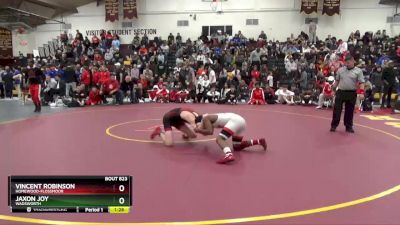 132 lbs Quarterfinal - Vincent Robinson, Homewood-Flossmoor vs Jaxon Joy, Wadsworth