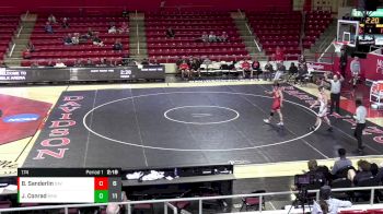 174 lbs Finals (2 Team) - Brett Sanderlin, Davidson vs Jonathan Conrad, Brown