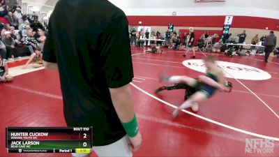 77-84 lbs Round 2 - Jack Larson, Bear Cave WC vs Hunter Cuckow, Wiggins Youth WC