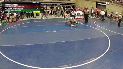 110 lbs 3rd Place Match - Maddix Anderson, Wasatch Wrestling Club vs Krue Carter, Zion Thunder Wrestling Club