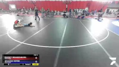 110 lbs 1st Place Match - Ramsey Brandenburg, Wisconsin vs Sevanna Hoyer, Wisconsin